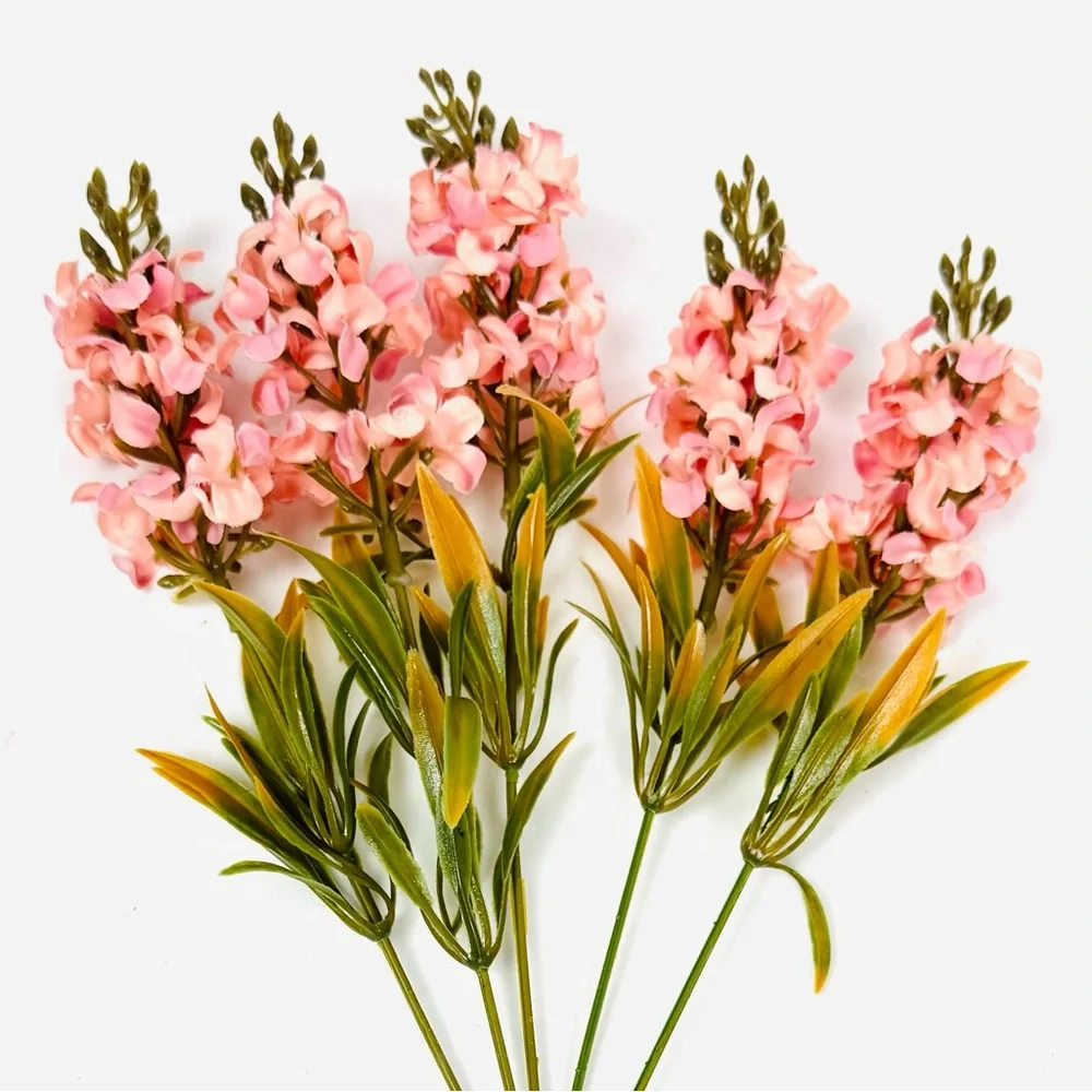 Set of 3 Spring Flowers Pink White & Lavender NEW